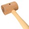 The Beadsmith Rawhide Mallet - 100% Natural Crafting Tool w/ 2" Diameter Rawhide Head and Hickory Handle, Prevents Marring and Scratching of Metal, Suitable for Leather and Metalwork